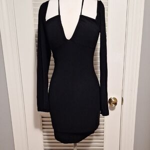 Le Lis Black Long Sleeve Dress